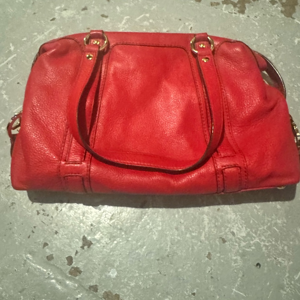 Michael Kors Red Leather Handbag - Picture 8 of 8